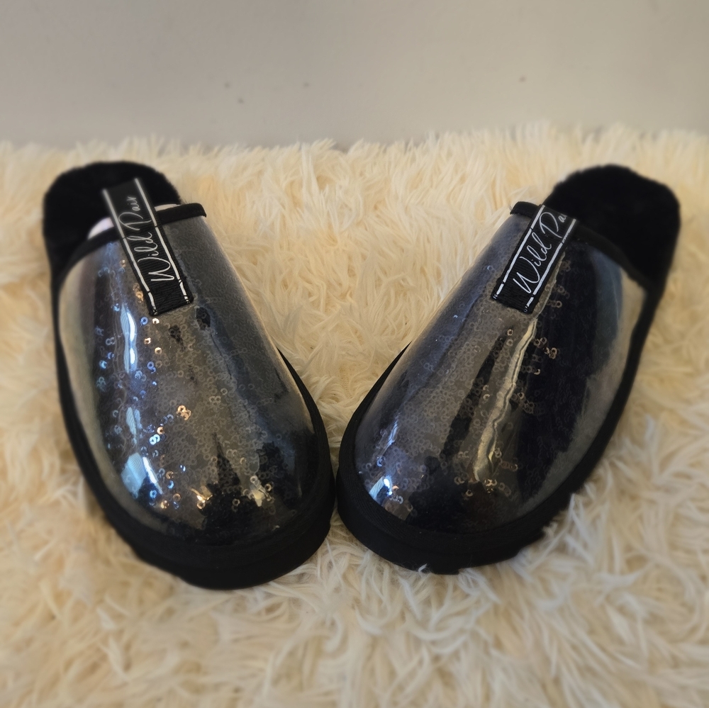 Wild Pair Womens Portiaa Faux Fur Slip On Slide Slippers Size 7 NIB - Picture 6 of 10